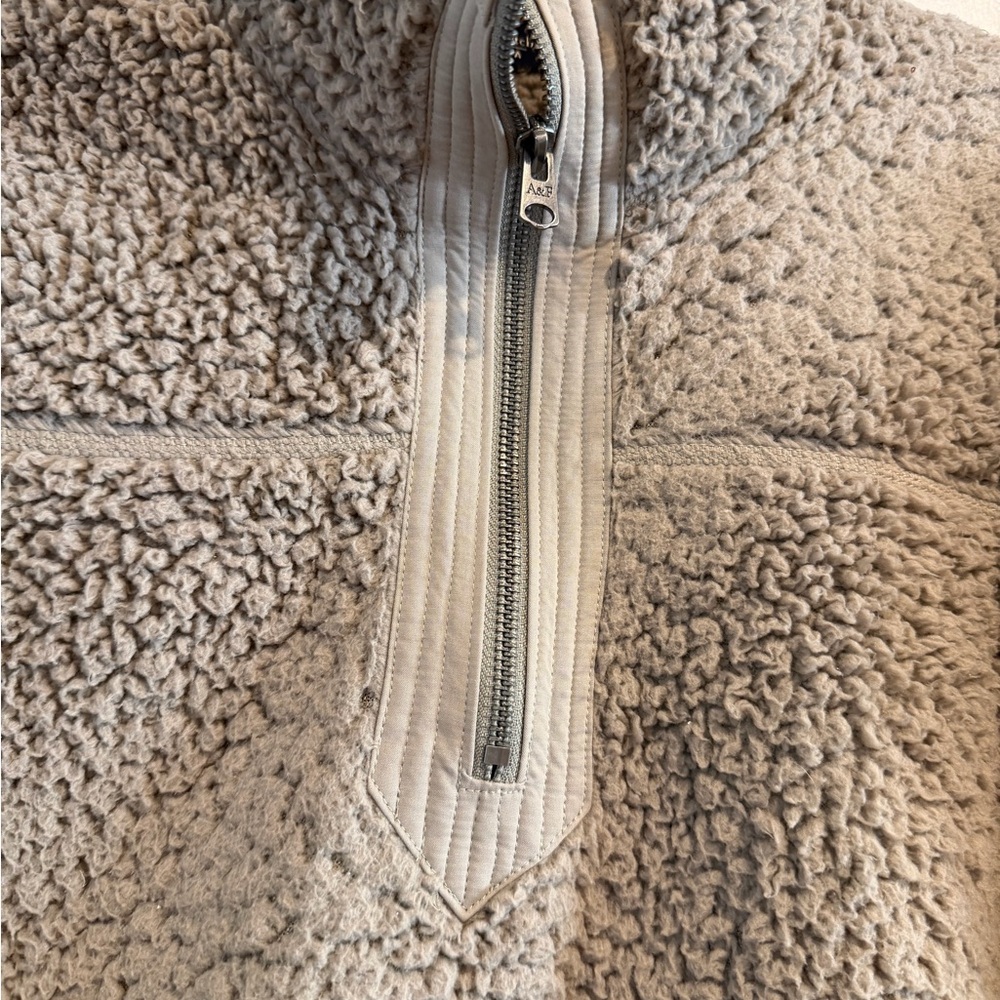 Abercrombie & Fitch Soft Sherpa Jacket - Cream - Picture 3 of 7